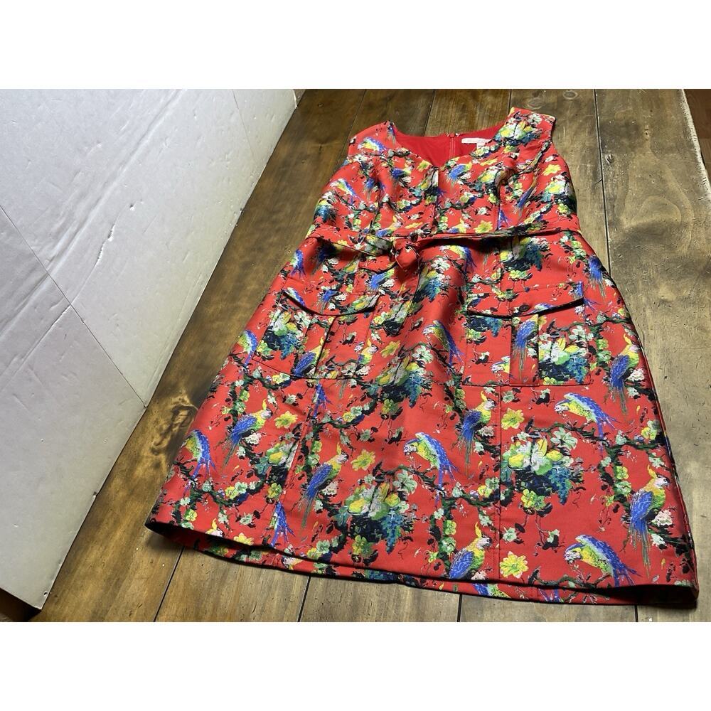 HUTCH Alannah Parrot Floral Mini Tie Front Dress Size 16W